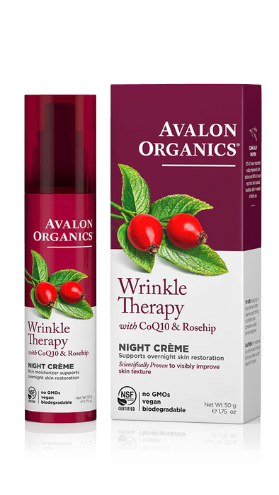 Wrinkle Therapy with CoQ10 & Rosehip NIGHT CREME by Avalon Organics