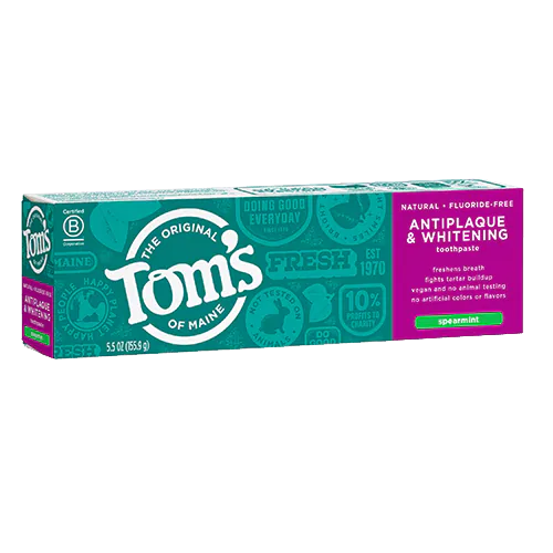 Toothpaste Antiplaque &l Whitening Spearmint 5.5 oz by Tom's Of Maine