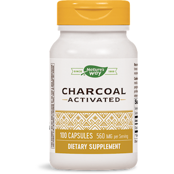 Activated Charcoal 560mg 100 Capsules by Nature's Way