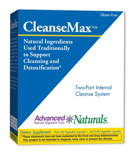 CleanseMax 60 vegetarian capsules (2-Part Kit) by Advanced Naturals