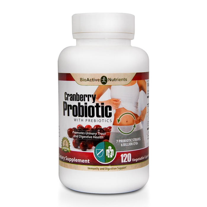 Cranberry Probiotic with Prebiotics 120 caps by BioActive Nutrients