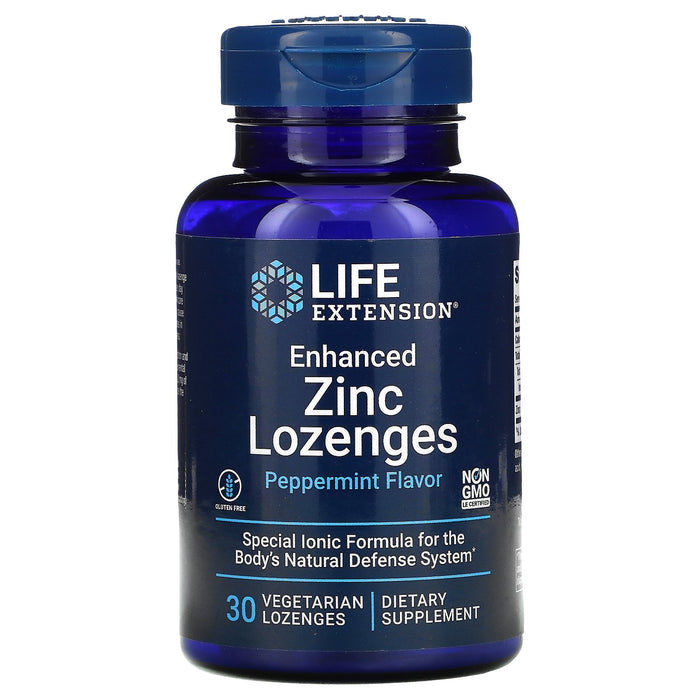 Enhanced Zinc Lozenges 30 vegetarian capsules by Life Extension