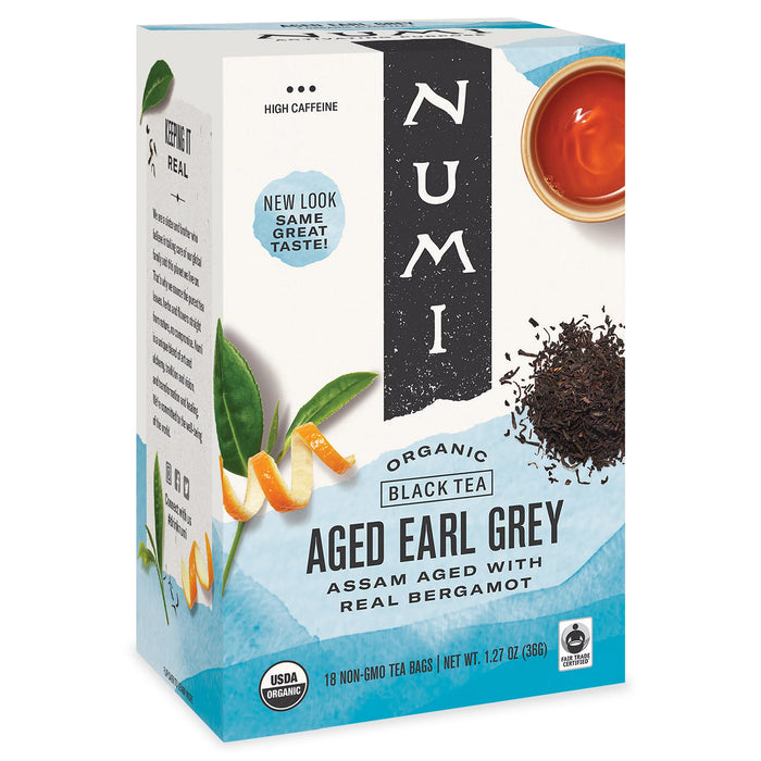 Aged Earl Grey Black Tea 18 Bags by Numi Teas
