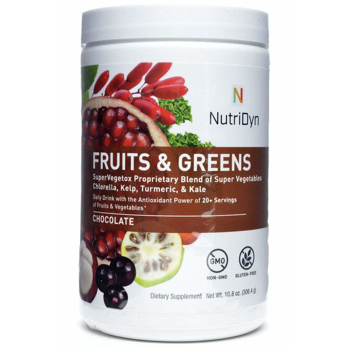 NutriDyn Fruits & Greens GF Chocolate 300g by Nutri-Dyn