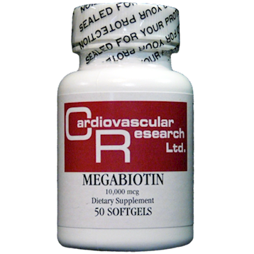Megabiotin 10,000 mcg 50 capsules by Ecological Formulas