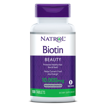 Biotin 10,000mcg 100 Tablets by Natrol