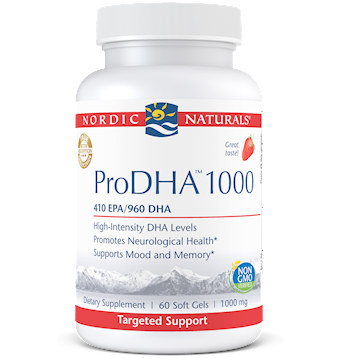 ProDHA 1000mg Strawberry 60 softgels by Nordic Naturals