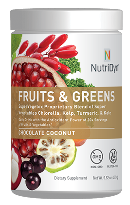 NutriDyn Fruits & Greens Chocolate Coconut 300g by Nutri-Dyn