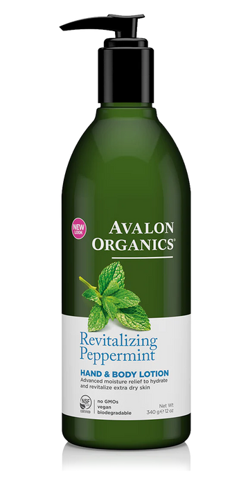 Revitalizing Peppermint Hand & Body Lotion 12 Oz by Avalon Organics