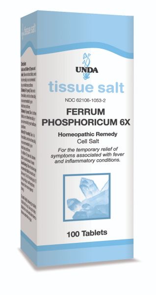 Ferrum Phosphoricum 6X 100 tablets by Unda