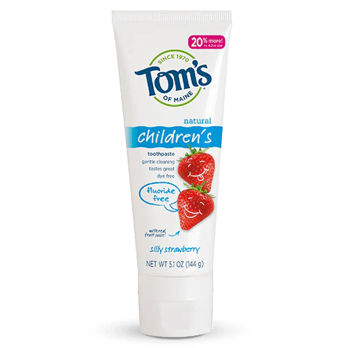Silly Strawberry Fluoride-Free Children's Natural Toothpaste 4.2 oz by Tom's Of Maine