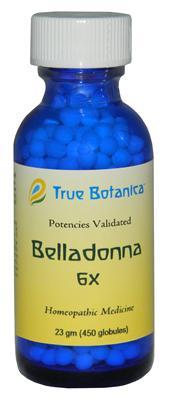 Belladonna 6X 23 grams (450 globules) by True Botanica