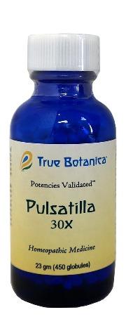 Pulsatilla 30X 23 gm, 450 globules by True Botanica