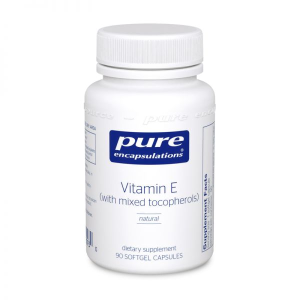Vitamin E with mixed tocopherols 90 softgels by Pure Encapsulations